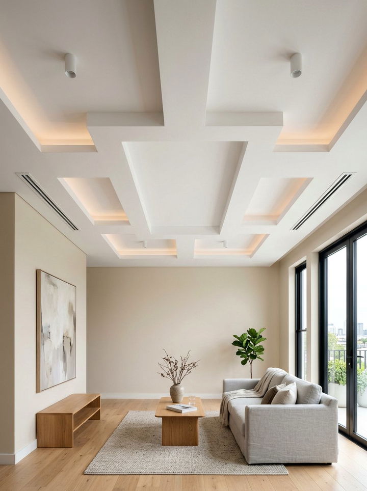 White Painted Ceiling - 30 low ceiling bedroom ideas