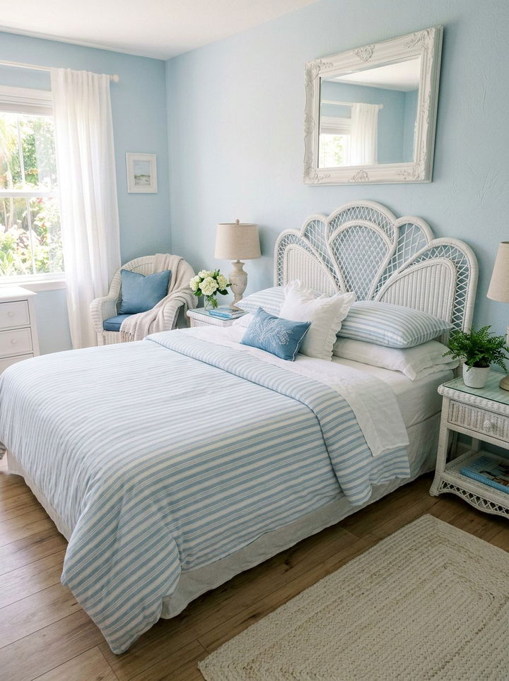 White Rattan Headboard - 30 bedroom rattan headboards