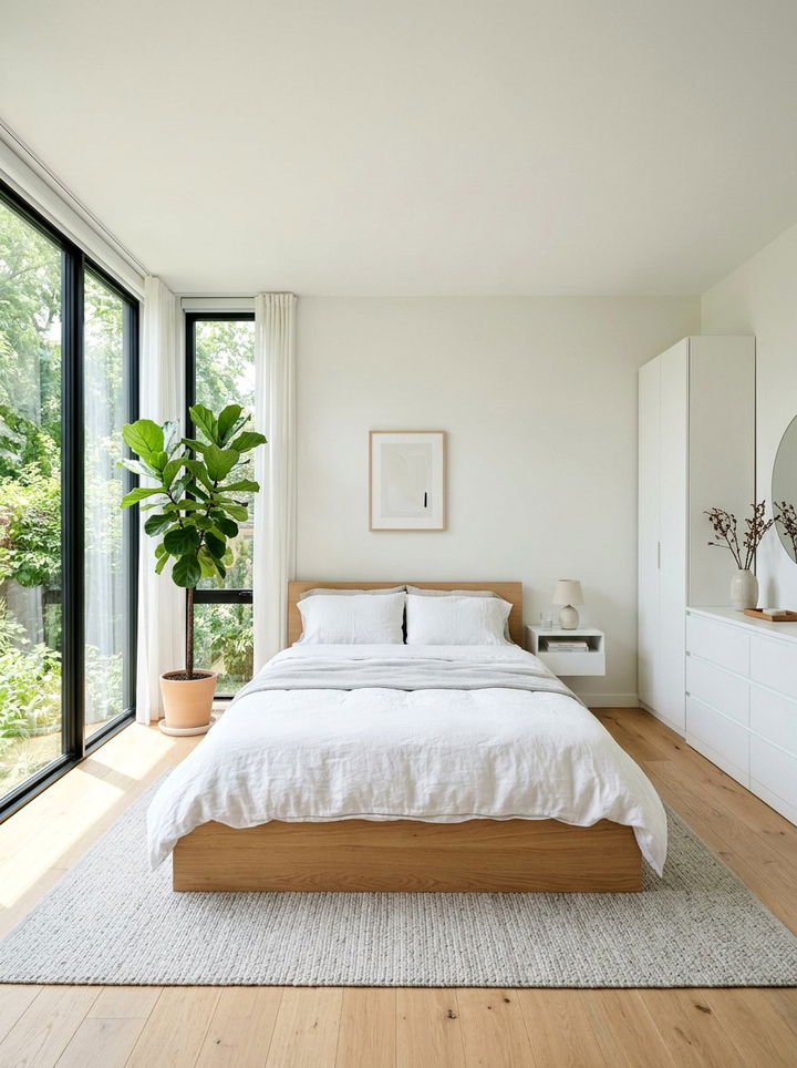 White Scandinavian Bedroom - 30 Scandinavian minimalist bedroom ideas