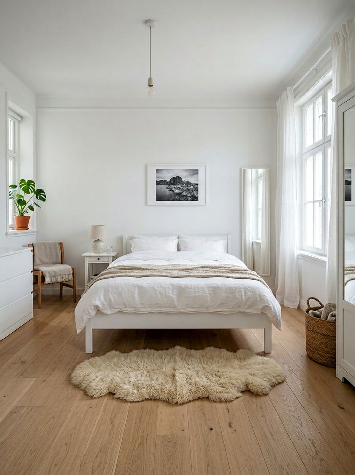 White Scandinavian Bedroom - 30 white and white bedroom ideas
