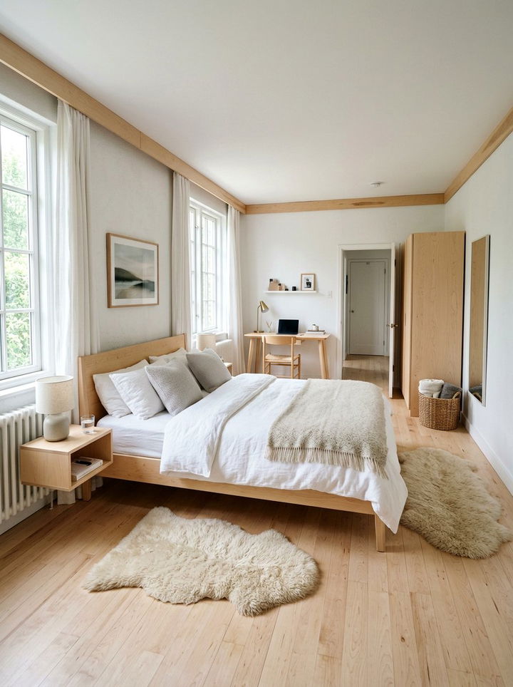 White Scandinavian Bedroom - 30 white bedroom decor ideas