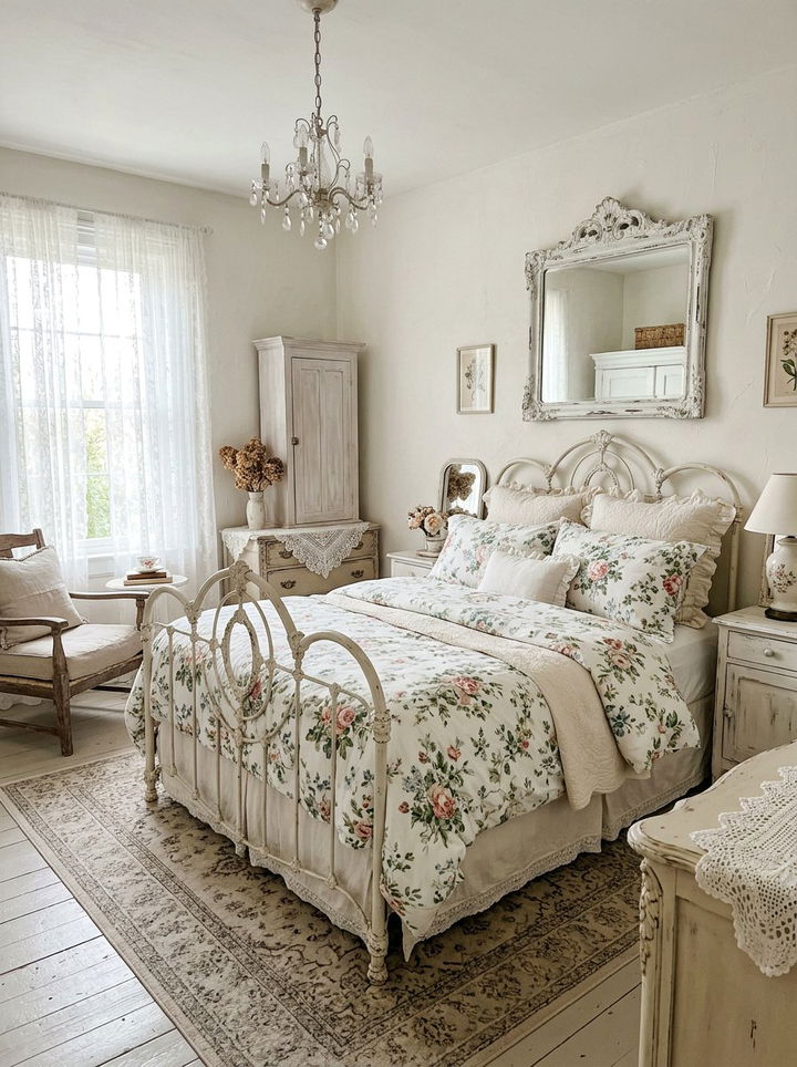 White Shabby Chic Bedroom - 30 white bedroom furniture ideas