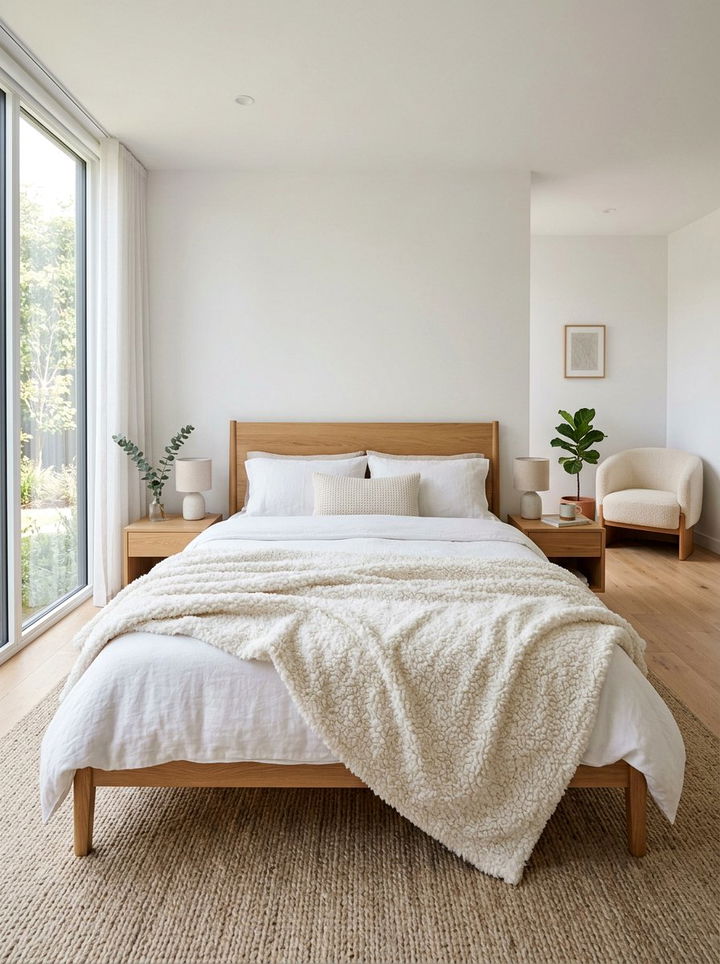 White Sherpa Fleece Blanket - 30 bedroom fleece blankets