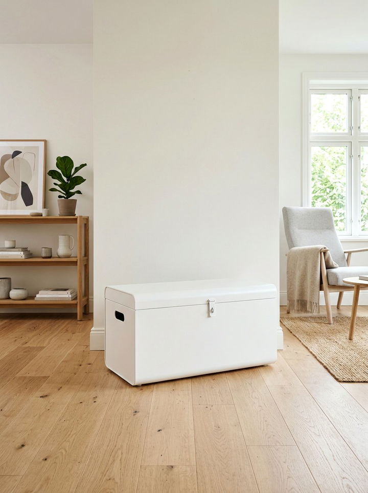 White Storage Box - 30 bedroom storage trunks