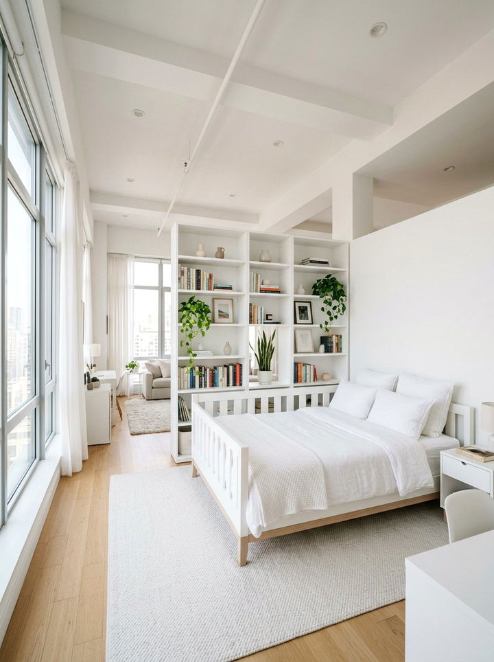 White Studio Bedroom - 30 white bedroom furniture ideas