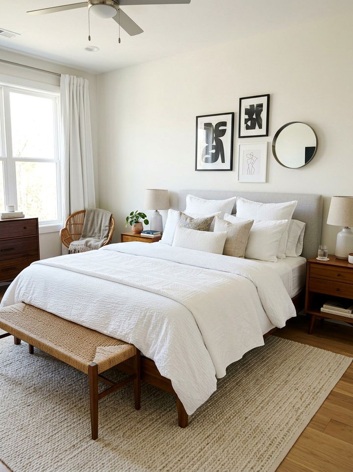 White Textured Bedding - 30 bedroom white bedding ideas