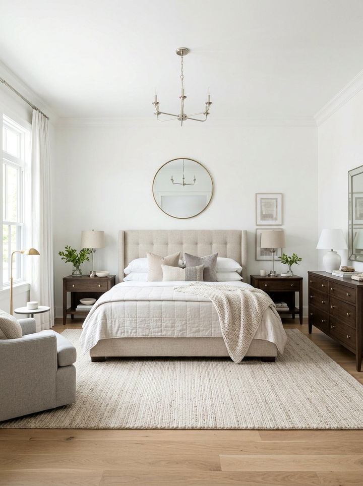 White Transitional Bedroom - 30 white bedroom furniture ideas
