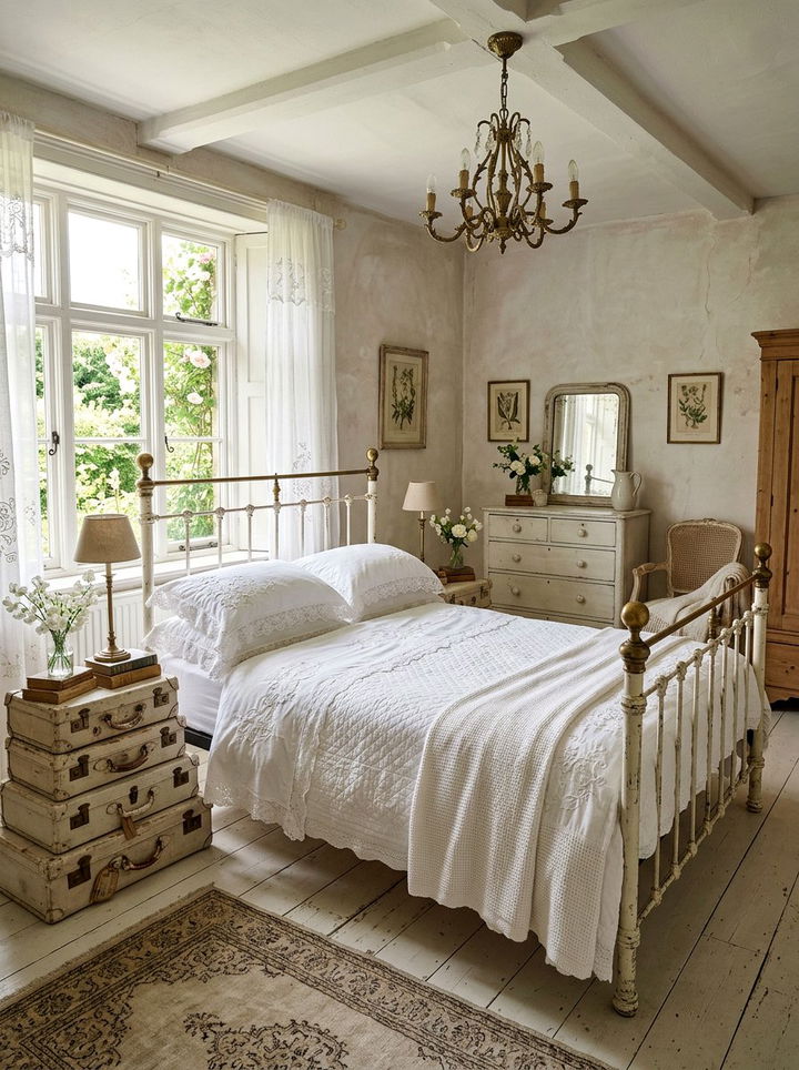 White Vintage Bedroom - 30 white and white bedroom ideas