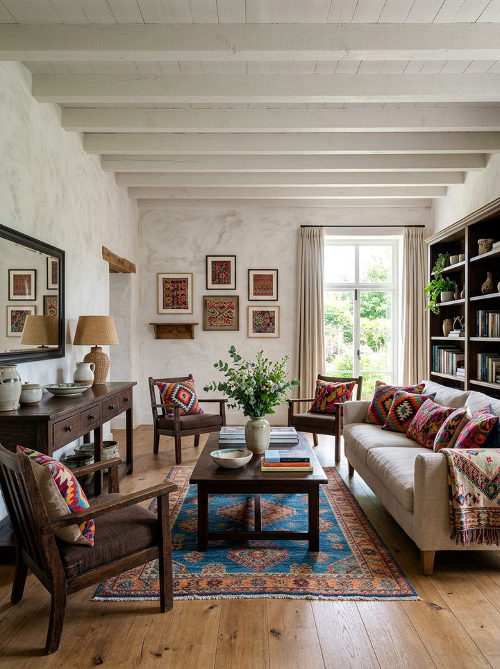 White Wash Walls - 30 Mexican bedroom ideas