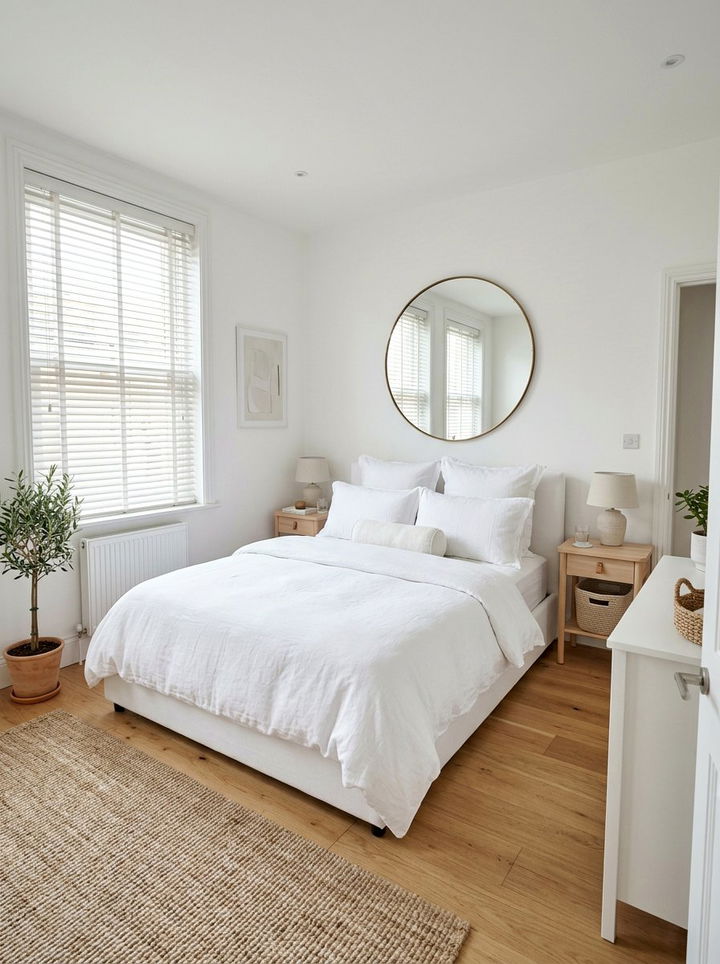 White Wood Blind - 30 bedroom blinds