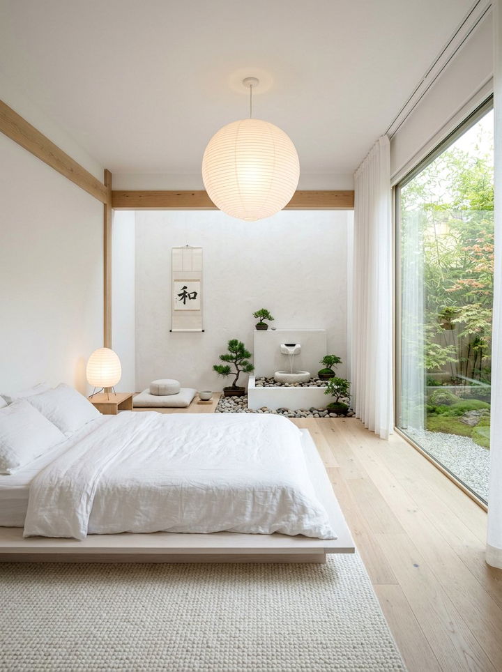 White Zen Bedroom - 30 white and white bedroom ideas