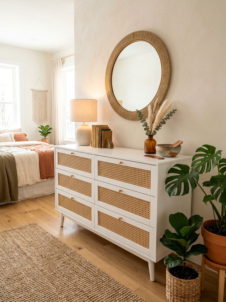 White cane dresser - 30 bedroom white dressers