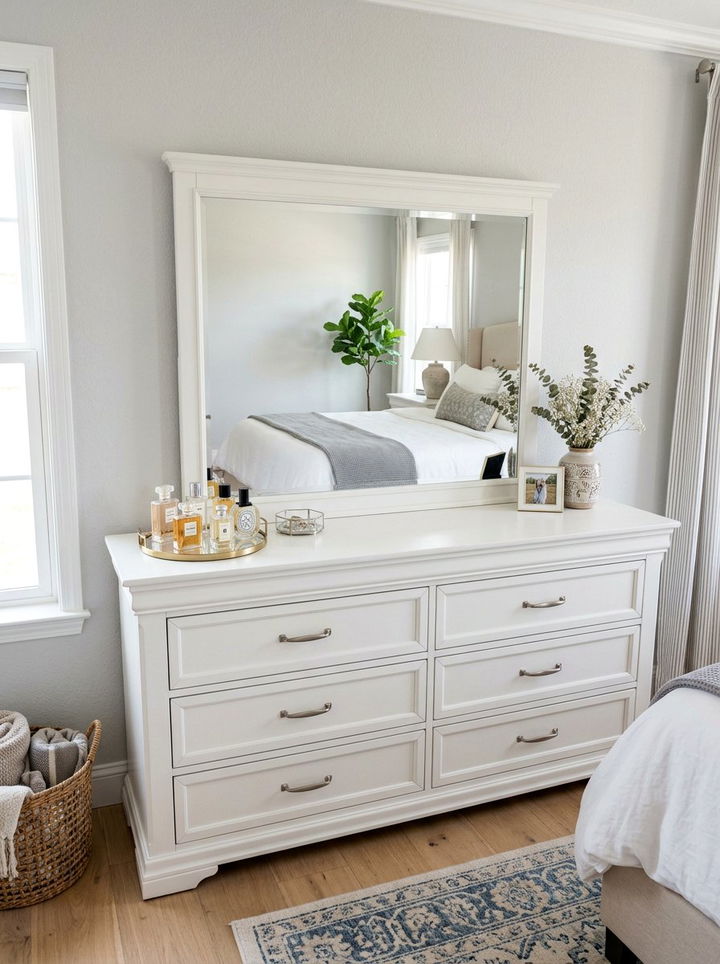 White dresser mirror - 30 bedroom white dressers