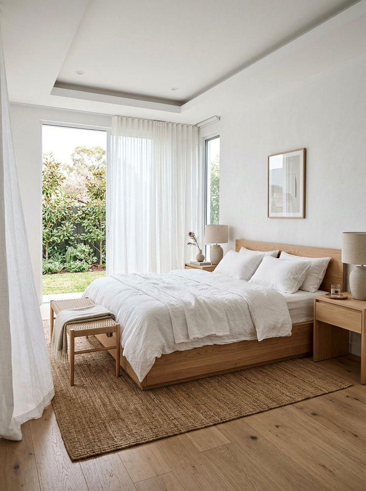 White linen bedding - 30 linen bedroom ideas