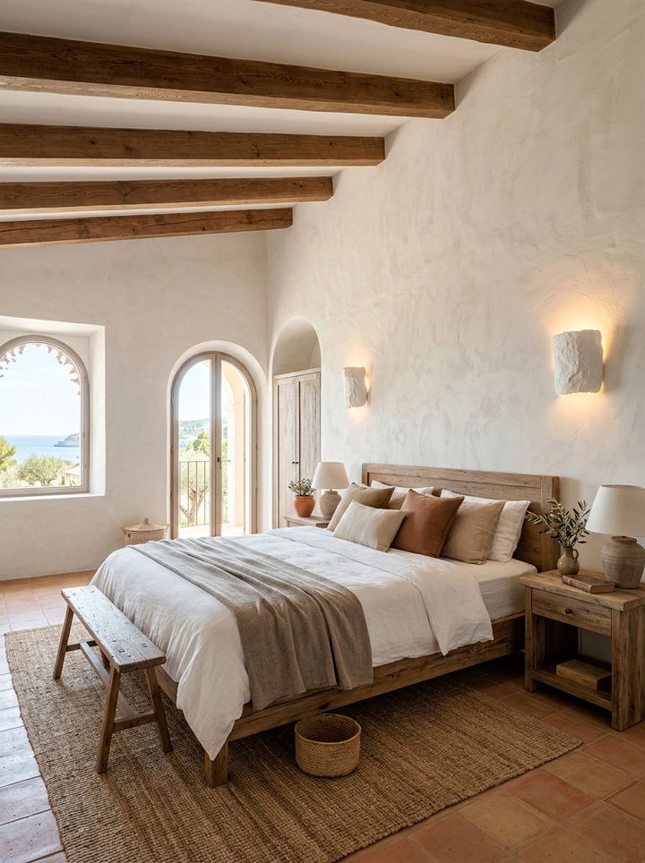 White plaster bedroom sconce - 30 bedroom sconces