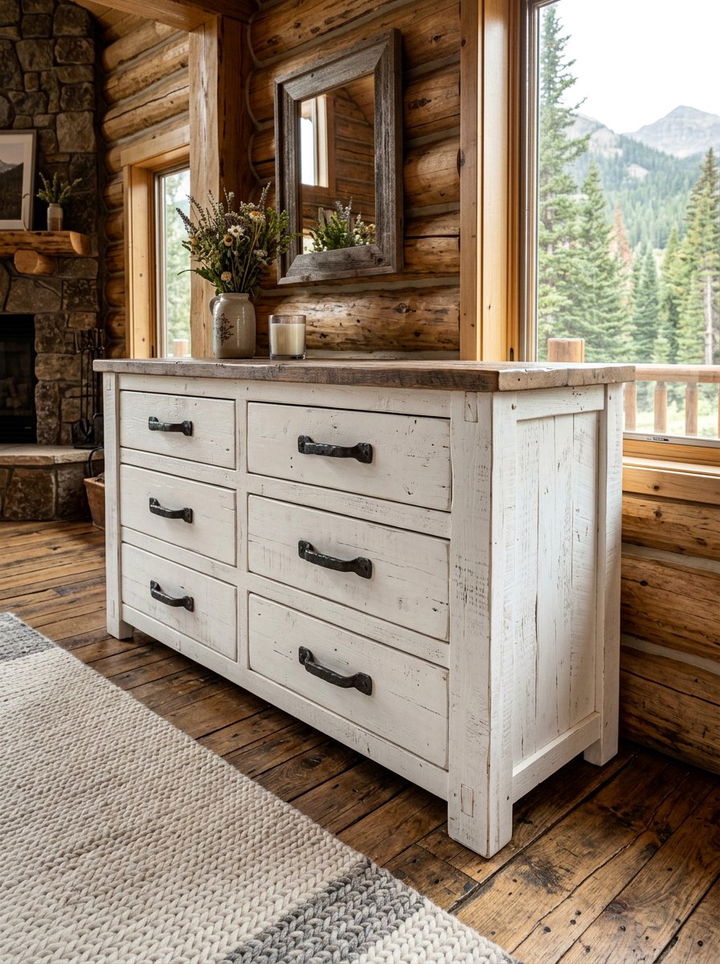 White rustic dresser - 30 bedroom white dressers
