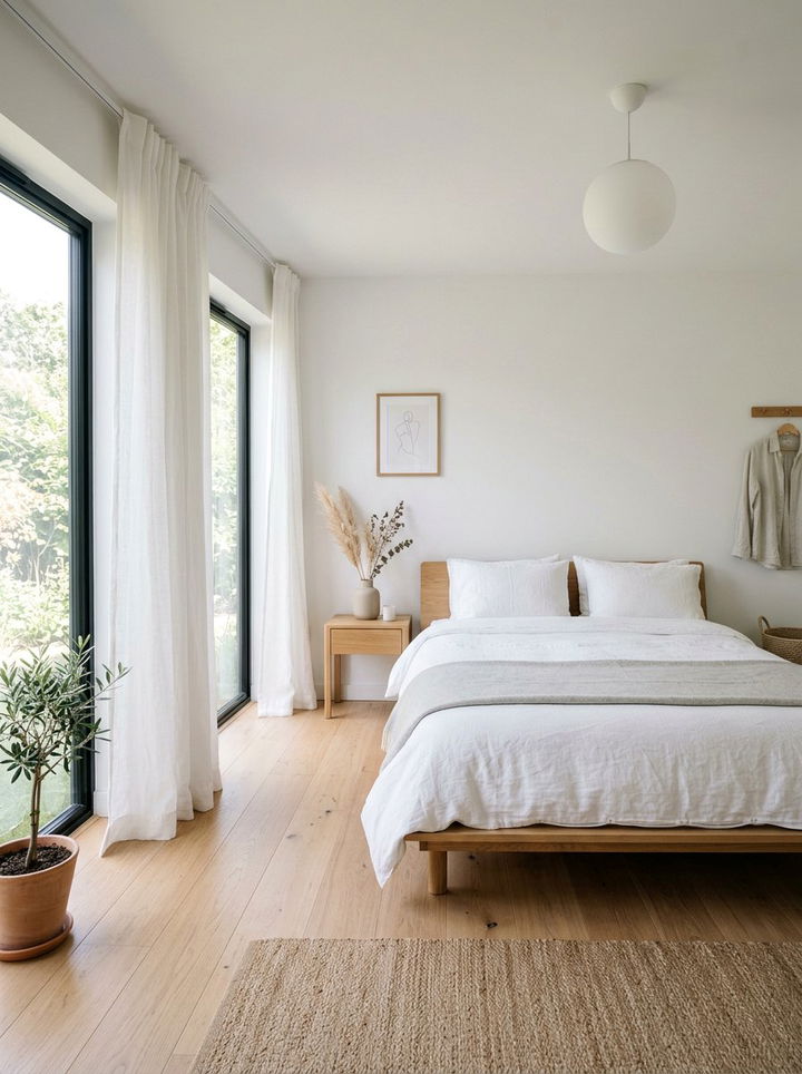 White scandinavian bedroom - 30 Scandinavian bedroom color ideas