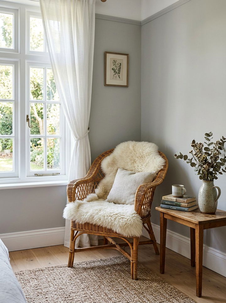 Wicker Accent Chair - 30 woven bedroom ideas