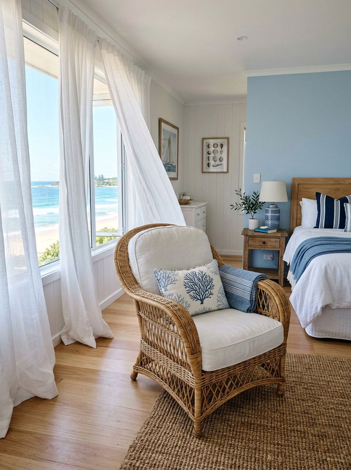 Wicker Armchair - 30 bedroom reading chairs