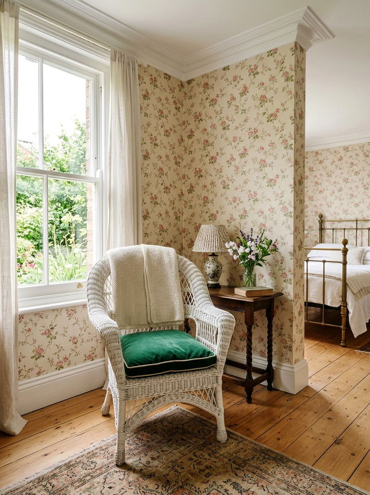 Wicker Bedroom Chair - 30 Edwardian bedroom ideas