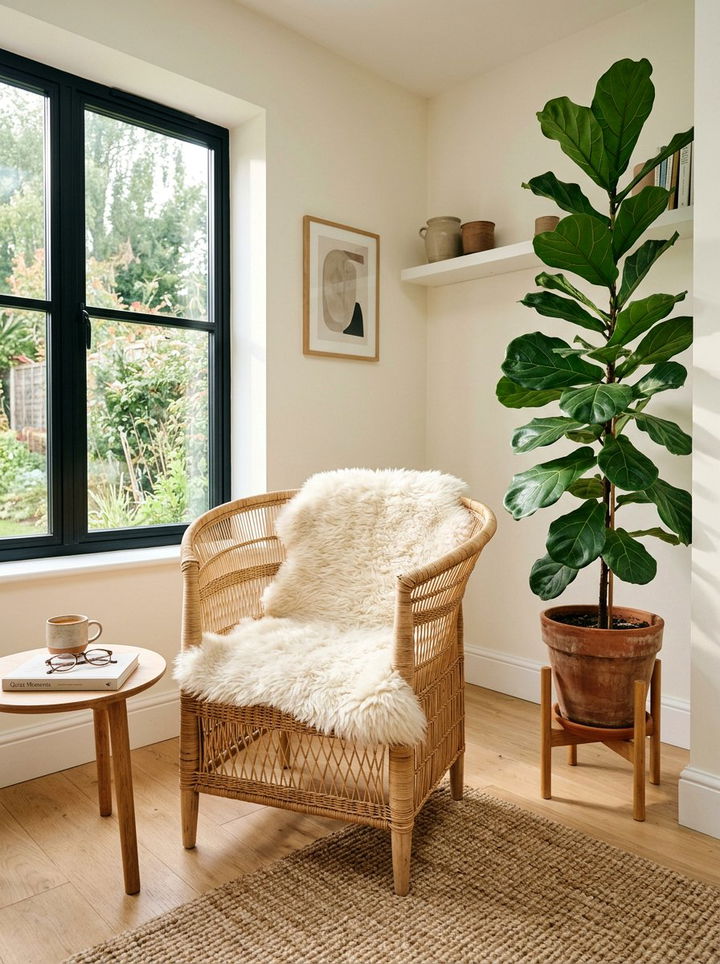 Wicker Chair - 30 secondhand bedroom ideas