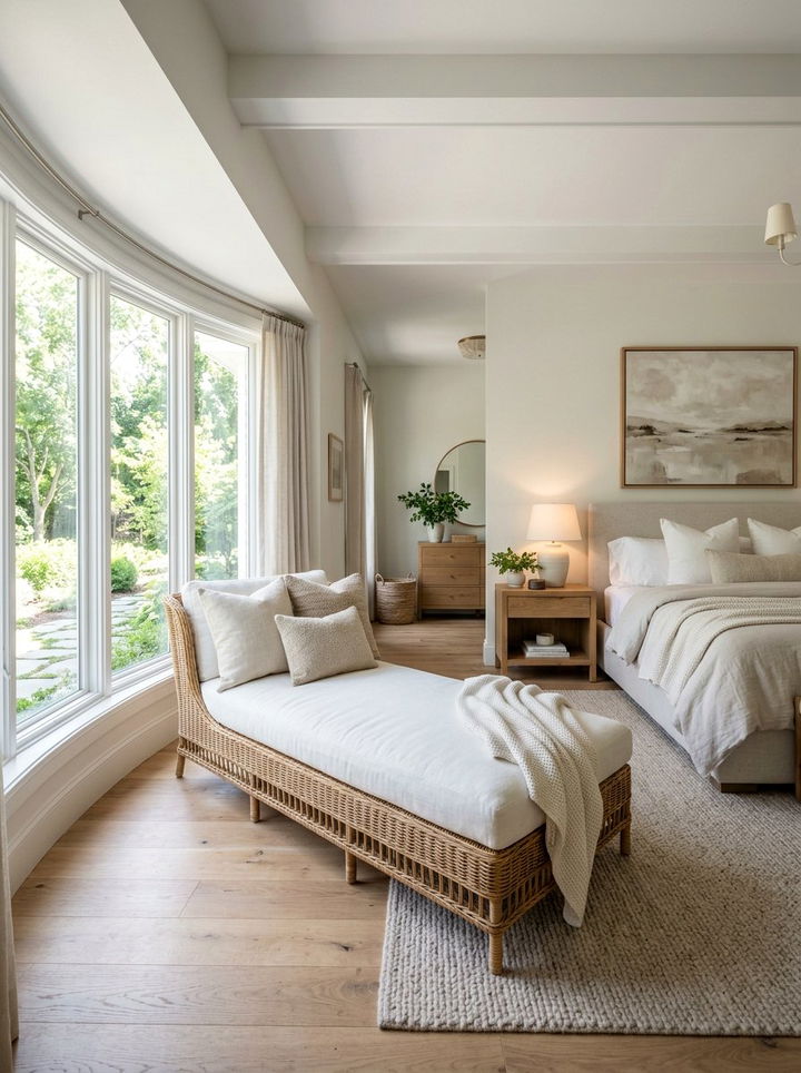 Wicker Chaise Lounge - 30 wicker bedroom ideas