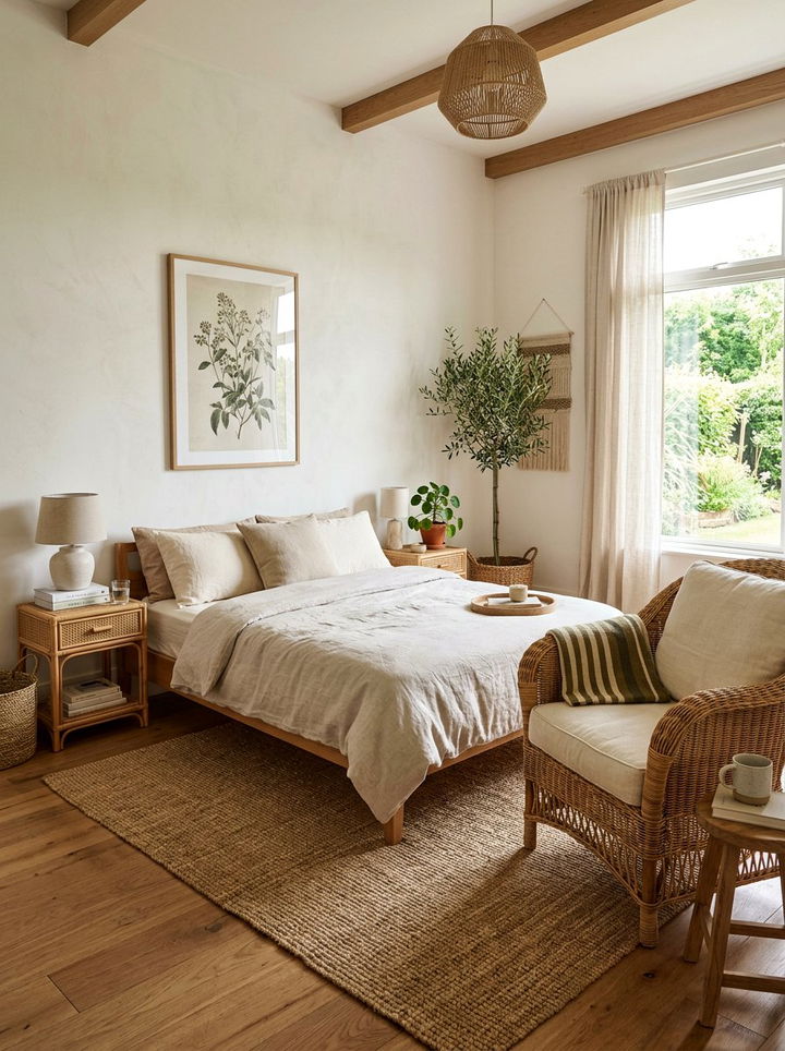 Wicker Furniture - 30 character home bedroom ideas