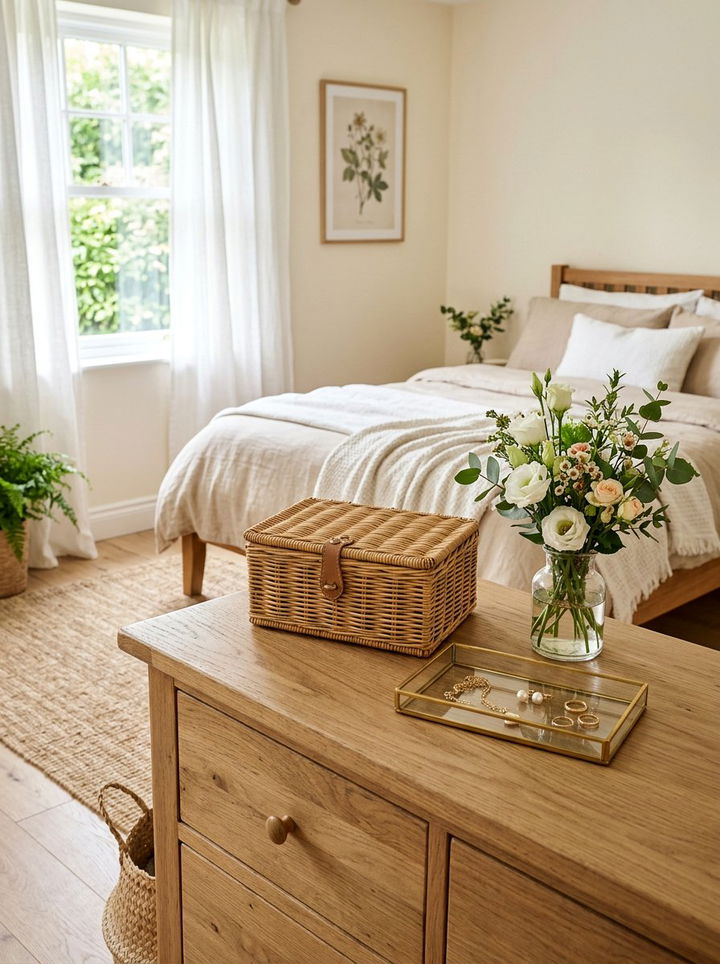 Wicker Jewelry Box - 30 wicker bedroom ideas