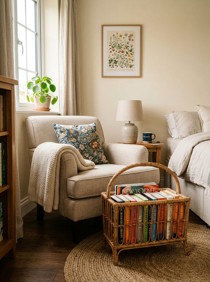 Wicker Magazine Rack - 30 wicker bedroom ideas