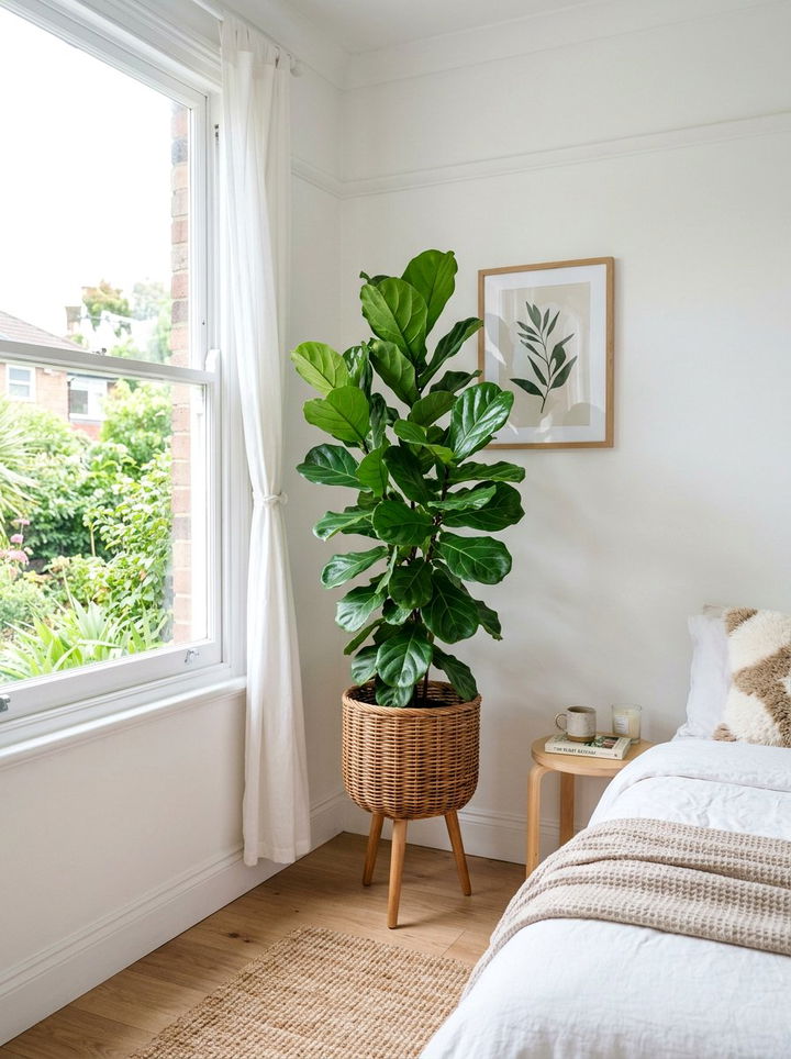 Wicker Planter - 30 woven bedroom ideas