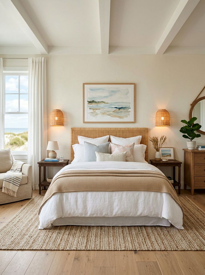 Wicker Sconce - 30 wicker bedroom ideas