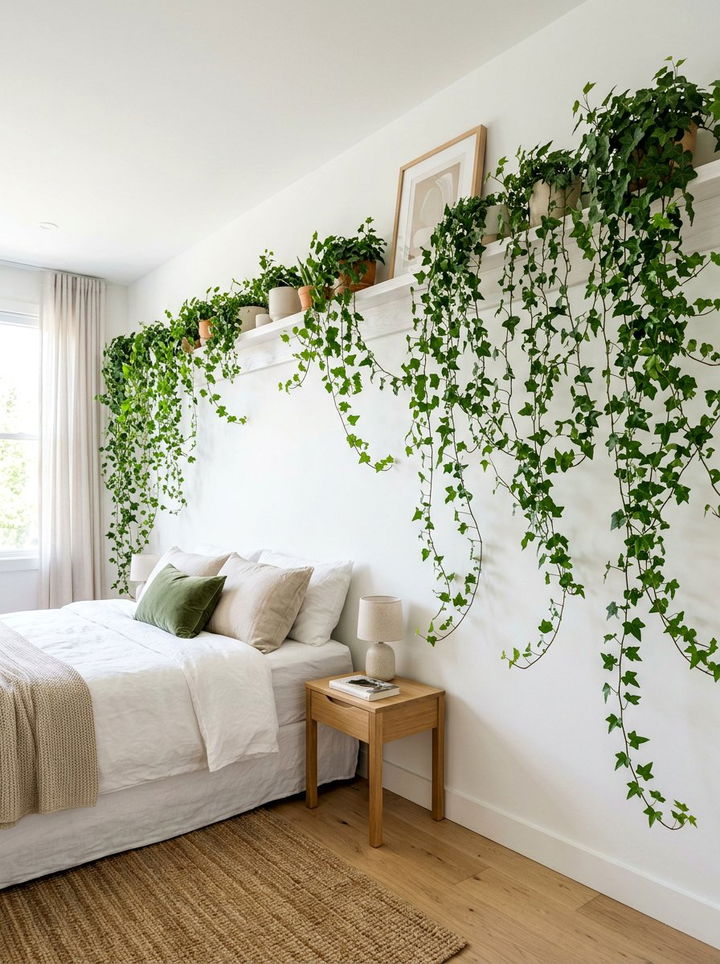 Wide Picture Ledge For Vines - 30 bedroom plant shelves