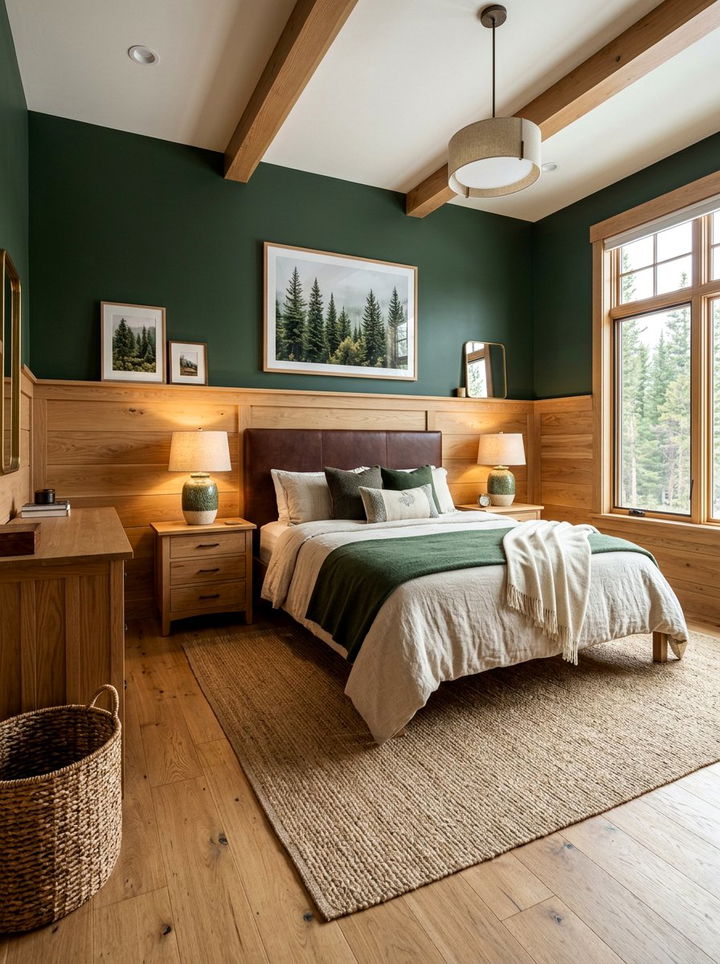 Wide Plank Wainscoting - 30 bedroom molding ideas