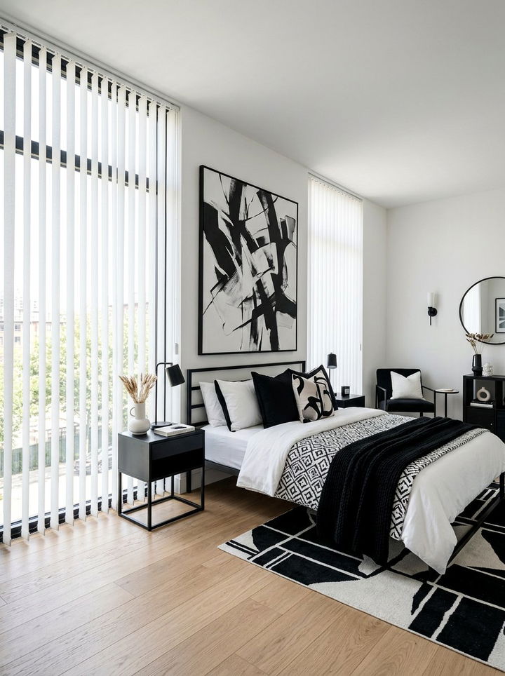 Wide Slat Vertical Blinds - 30 bedroom vertical blinds