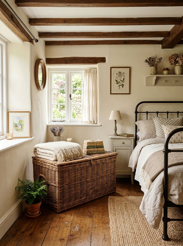 Willow Storage Chest - 30 woven bedroom ideas