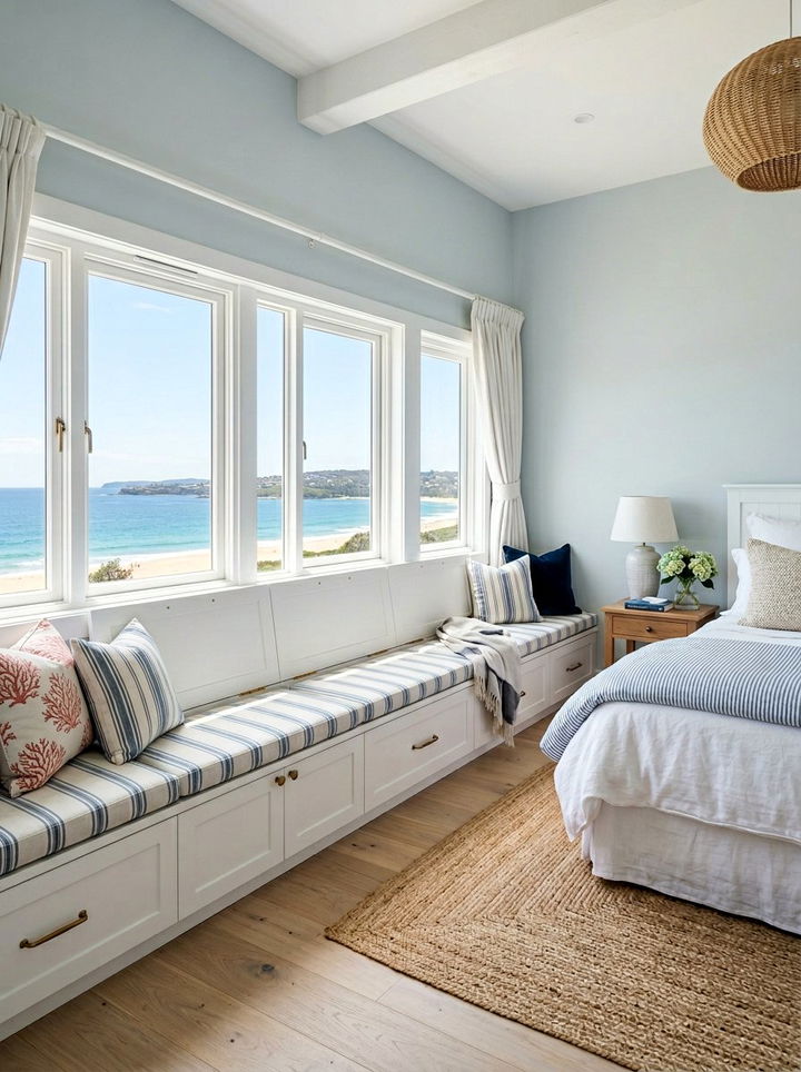 Window Bench Storage - 30 bedroom built-in storage ideas