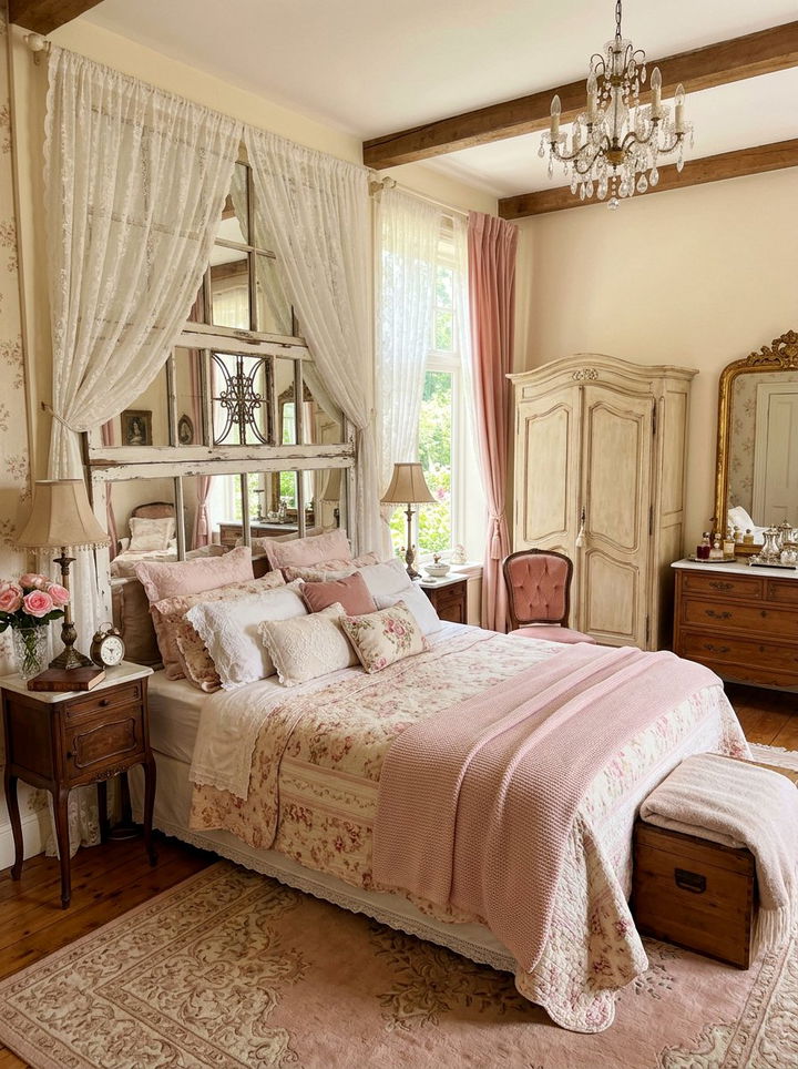 Window Frame Headboard Bedroom - 30 bedroom DIY headboard ideas