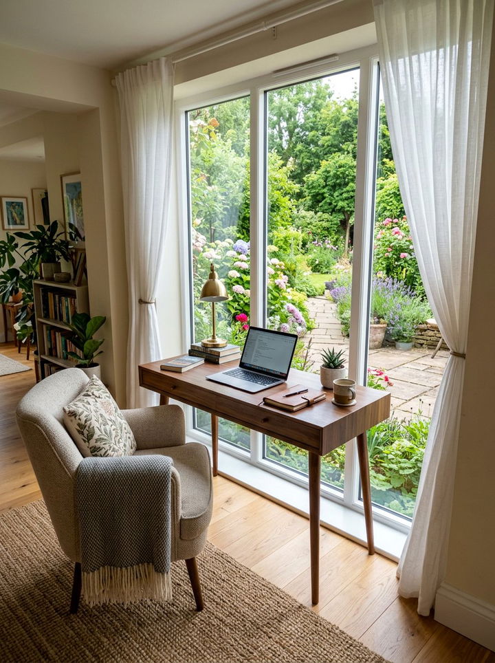 Window Front Writing Desk - 30 bedroom writing desks