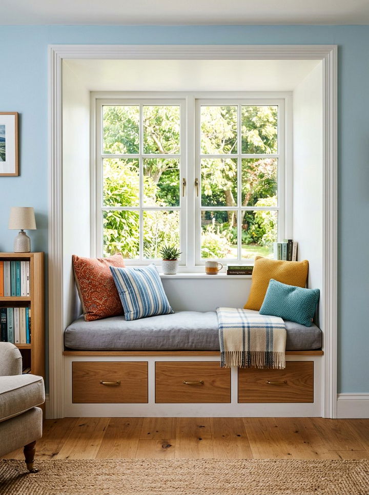 Window Niche - 30 tiny bedroom ideas
