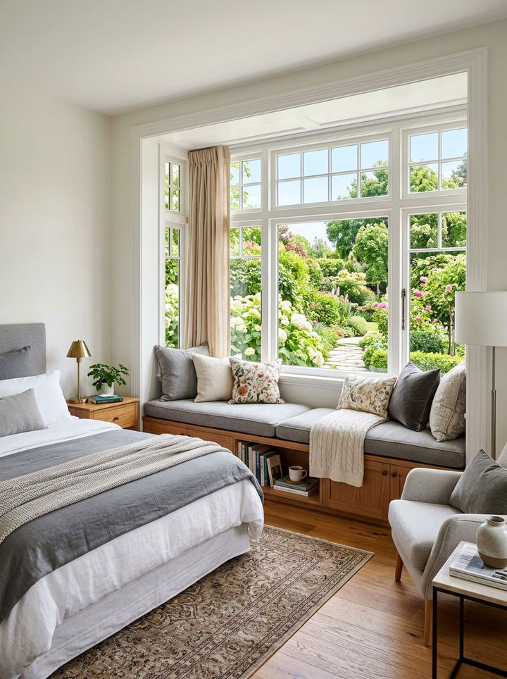 Window Seat - 30 character home bedroom ideas