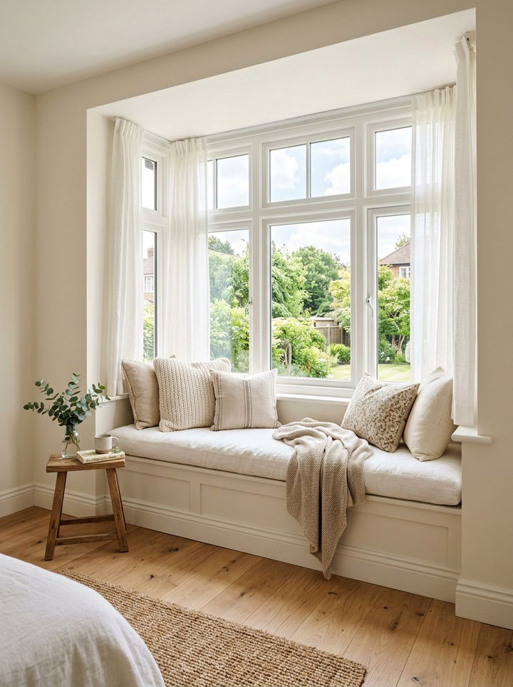 Window Seat Nook - 30 Korean bedroom ideas