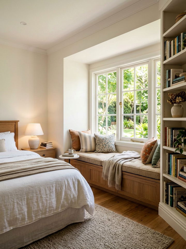 Window Seat Nook - 30 romantic bedroom ideas