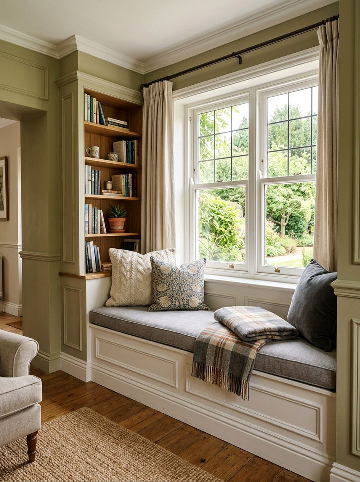 Window Seat Nook - 30 small bedroom ideas