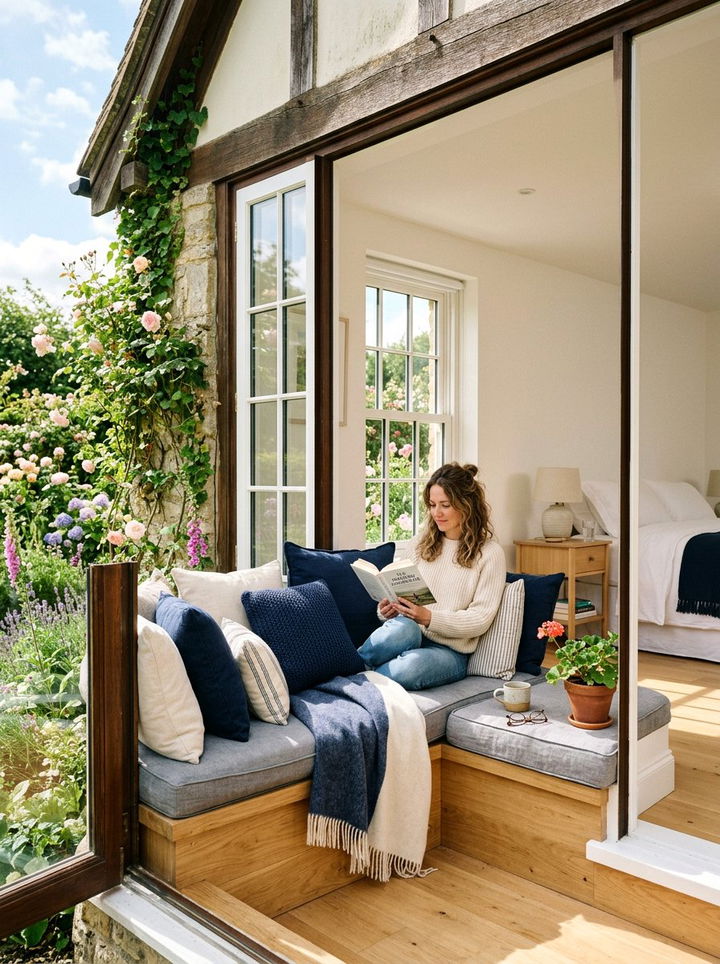 Window Seat Reading Nook - 30 bedroom niche ideas