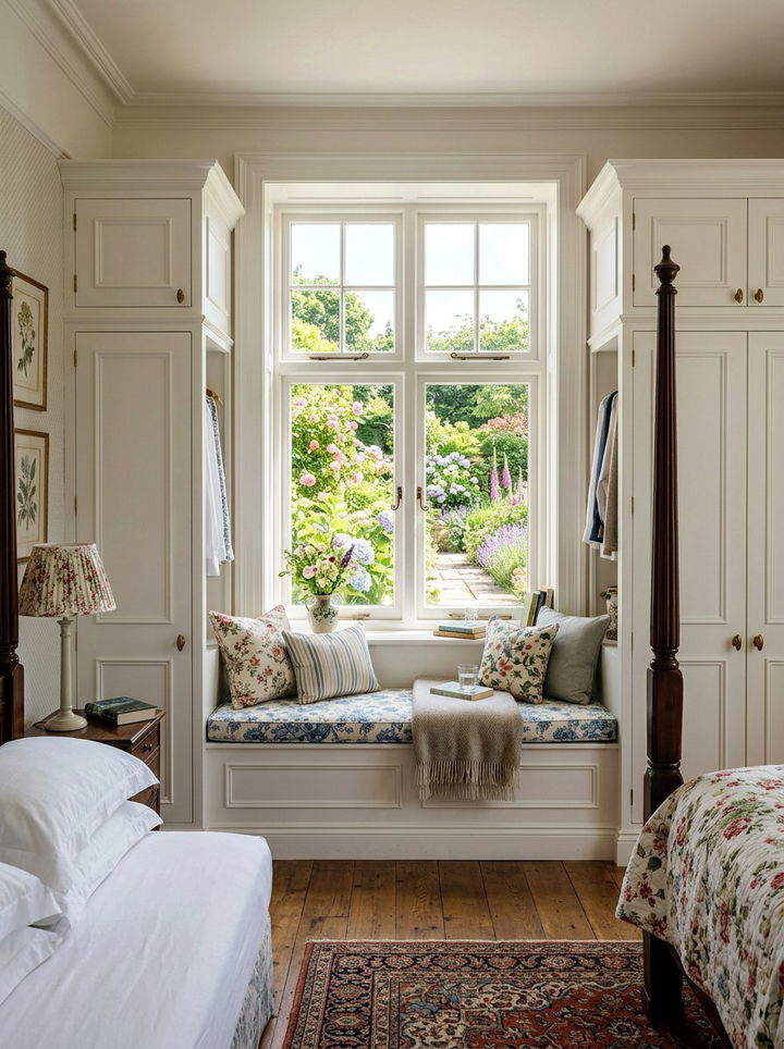 Window Seat Wardrobe - 30 bedroom built-in wardrobes