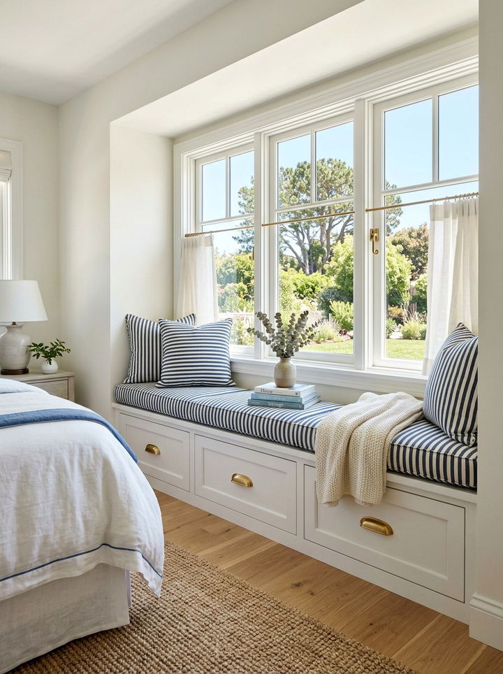 Window Seat With Storage - 30 bedroom storage solutions