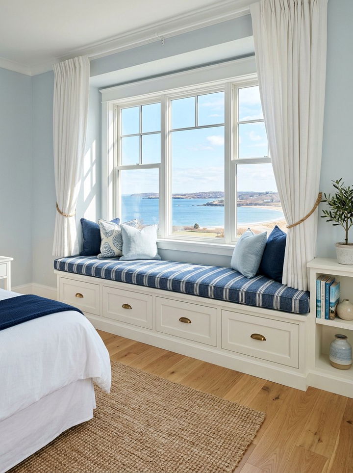 Window Seat With Storage - 30 bedroom compact furniture ideas
