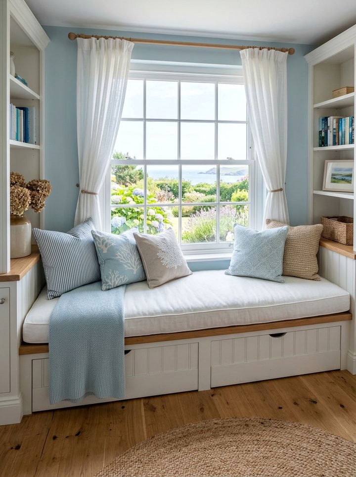 Window seat bench - 30 budget bedroom ideas