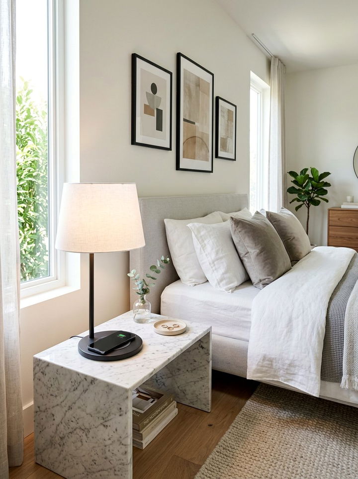 Wireless Charging Pad Lamp - 30 bedroom charging stations