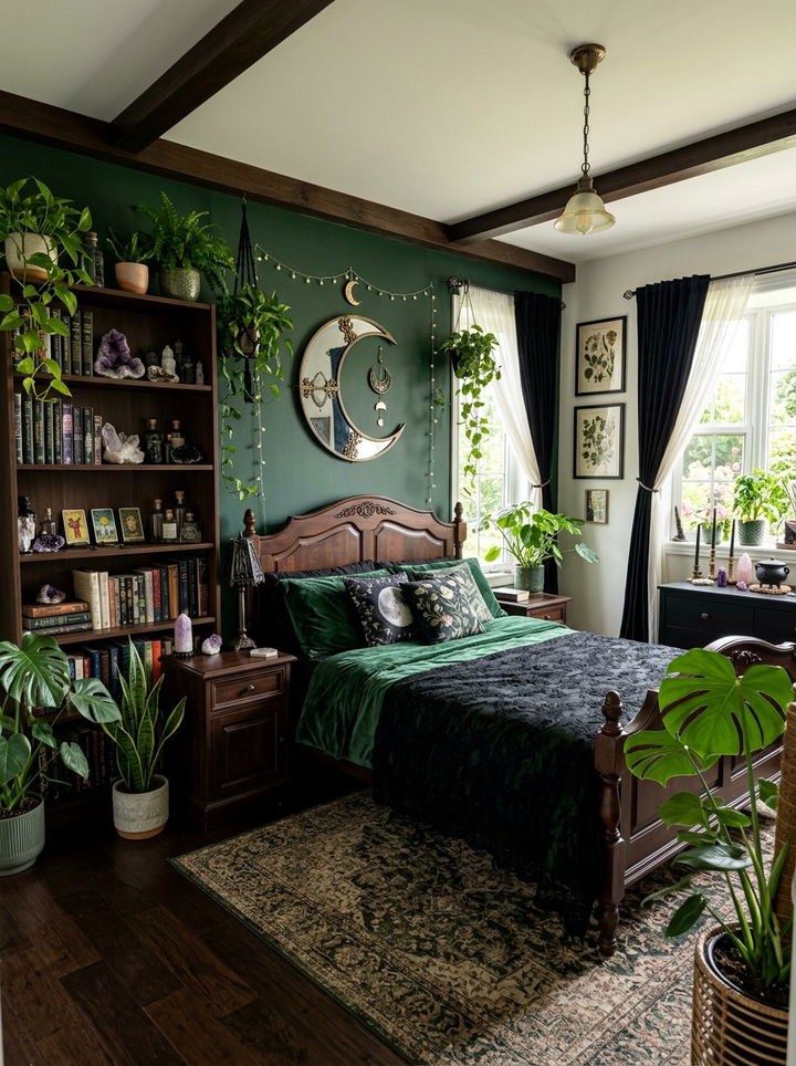 Witchy Gothic Bedroom - 30 gothic bedroom ideas